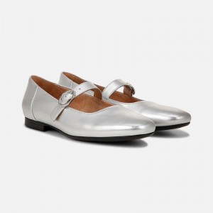 Ballerinas Naturalizer Para Mujer Kelly Mary Jane Flat Plateadas YI84-3614H7