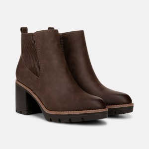 Botines Naturalizer Para Mujer Madalynn Gore Water Repellent Bootie Gris Marrones IG29-5579S8