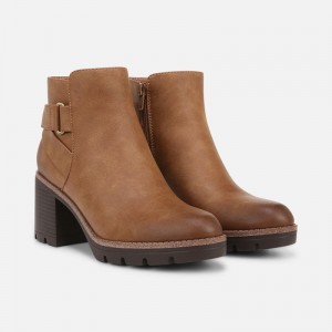 Botines Naturalizer Para Mujer Madalynn Strap Bootie Marrones WL93-8253M4