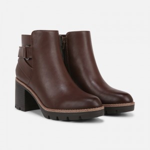 Botines Naturalizer Para Mujer Madalynn Strap Bootie Chocolate IY49-8159G3