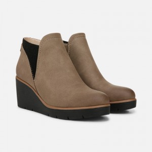 Botines Naturalizer Para Mujer SOUL Affirm Weather Resistant Ankle Booties Gris Marrones YL01-2241S5