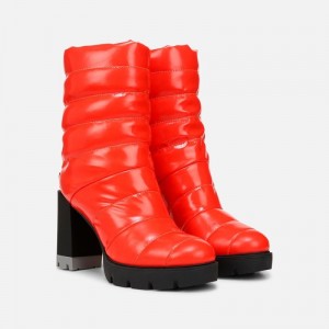 Botines Naturalizer Para Mujer Think Royln Crosswalk Water Repellent Bootie Rojas EF24-9214F8