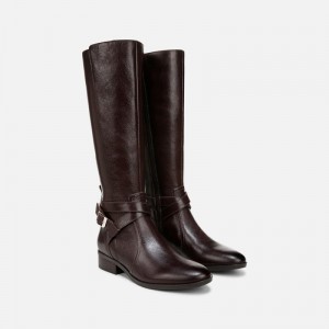 Botas De Pantorrilla Extra Anchas Naturalizer Para Mujer Rena 2 Extra Wide Calf Riding Boot Marrones SY76-0346G7