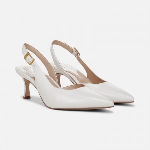 Zapatos De Tacón Abierto Naturalizer Para Mujer 27 EDIT Felicia 4 Slingback Dress Shoe Blancas AZ11-0411K1