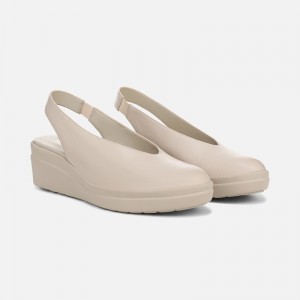 Zapatos De Tacón Abierto Naturalizer Para Mujer Sutton Slingback Wedge Creme HF52-8812U9