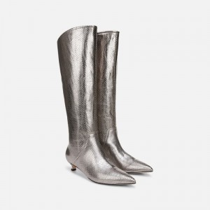 Botas Hasta La Rodilla Naturalizer Para Mujer 27 Edit Nikita Knee High Boot Plateadas WV88-9808K0