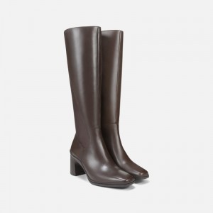 Botas Hasta La Rodilla Naturalizer Para Mujer Axel Weatherproof Knee High Boot Marrones KN95-0455B5