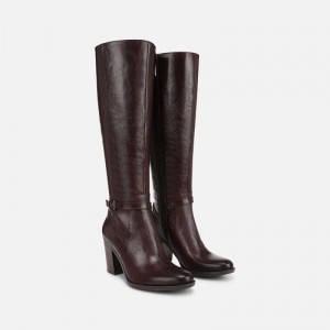 Botas Hasta La Rodilla Naturalizer Para Mujer Kalina Knee High Boot Rojas Oscuro CW50-4980P8