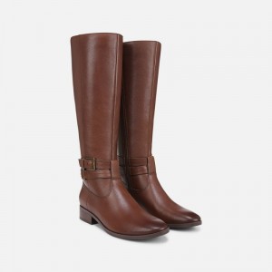 Botas Hasta La Rodilla Naturalizer Para Mujer Rory Wide Calf Knee High boot Marrones JI49-9599S9