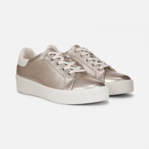 Zapatillas con Cordones Naturalizer Para Mujer Morrison 2.0 Lace Up Sneaker Plateadas Blancas JS33-0913M3