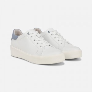 Zapatillas con Cordones Naturalizer Para Mujer Morrison 2.0 Lace Up Sneaker Blancas Azules IN05-1795X1