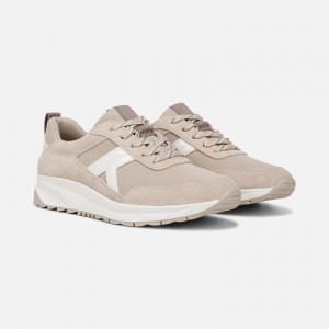 Zapatillas con Cordones Naturalizer Para Mujer Shay Jogger Lace Up Sneaker Blancas Beige NF15-2395C8