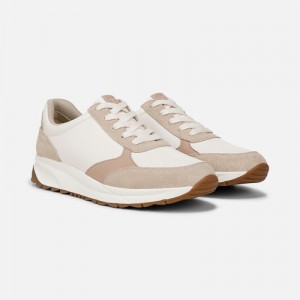 Zapatillas con Cordones Naturalizer Para Mujer Shay Lace Up Sneaker Blancas Beige UU26-2406A3