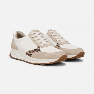 Zapatillas con Cordones Naturalizer Para Mujer Shay Lace Up Sneaker Blancas Leopardo WG66-8616U4