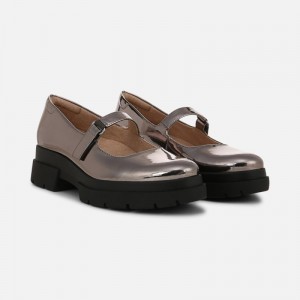 Mary Janes Naturalizer Para Mujer SOUL Olivet Mary Jane Lug Flat Plateadas FI15-8625F0
