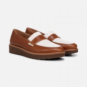 Mocasines Naturalizer Para Mujer ADILINE LOAFER Blancas Marrones NY38-6298A8