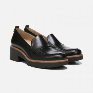 Mocasines Naturalizer Para Mujer Darry Lug Sole Loafer Negras UO90-0370A3