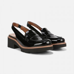 Mocasines Naturalizer Para Mujer Darry Lug Sole Slingback Loafer Negras VV71-6911O2