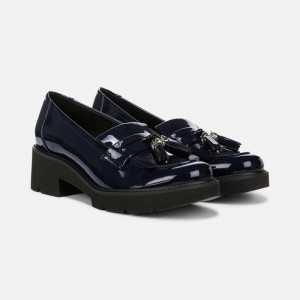 Mocasines Naturalizer Para Mujer Desmond Lug Loafer Azul Marino UQ66-9166B6