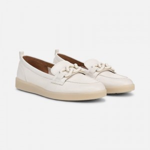 Mocasines Naturalizer Para Mujer Kateri Bit Loafer Blancas IC52-5122M0