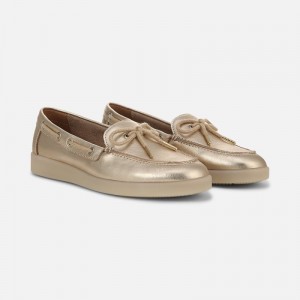 Mocasines Naturalizer Para Mujer Keel Boat Shoe Doradas GE43-5183L9