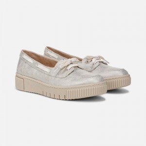 Mocasines Naturalizer Para Mujer SOUL Tia Boat Shoe Doradas Claro TE13-1753T3