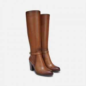 Botas De Pantorrilla Estrecha Naturalizer Para Mujer Kalina Narrow Calf Knee High Boot Marrones GK93-3433X5