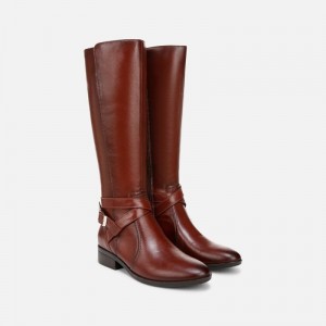 Botas De Pantorrilla Estrecha Naturalizer Para Mujer Rena 2 Narrow Calf Riding Boot Marrones Oscuro UG09-3799I9