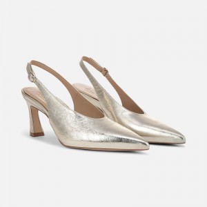 Punta Puntiaguda Naturalizer Para Mujer 27 EDIT Elaine Slingback Dress Shoe Doradas OC19-9749C6