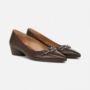 Punta Puntiaguda Naturalizer Para Mujer Becca Flat Chocolate YN67-4867T7
