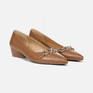 Punta Puntiaguda Naturalizer Para Mujer Becca Flat Marrones AV83-8923J7