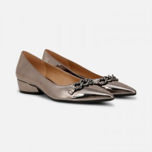 Punta Puntiaguda Naturalizer Para Mujer Becca Flat Plateadas XI28-2288G6