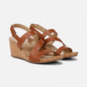 Sandalias Cuña Naturalizer Para Mujer Adria Wedge Sandal Marrones WJ60-0230H6