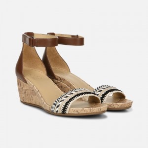 Sandalias Cuña Naturalizer Para Mujer Areda Wedge Sandal Marrones RF17-6887M3