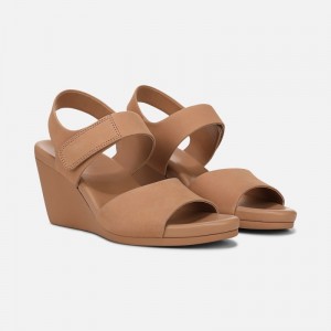 Sandalias Cuña Naturalizer Para Mujer Imani Wedge Sandal Rosas Doradas WF55-8485Q3