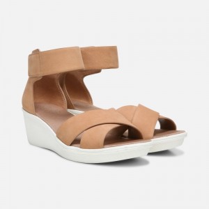 Sandalias Cuña Naturalizer Para Mujer Riviera Wedge Sandal Rosas Doradas KV35-8685I2