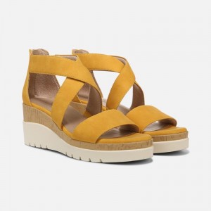 Sandalias Cuña Naturalizer Para Mujer Soul Goodtimes Wedge Sandal Amarillo HO49-3679C5