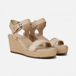 Sandalias Cuña Naturalizer Para Mujer Stella Wedge Sandal Beige NN40-1750M1
