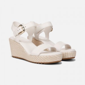 Sandalias Cuña Naturalizer Para Mujer Stella Wedge Sandal Blancas XX44-4444C8