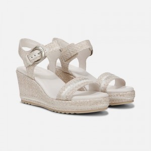 Sandalias Cuña Naturalizer Para Mujer Stella Wedge Sandal Beige GT88-1888A4