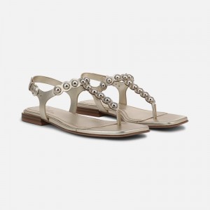 Sandalias Planas Naturalizer Para Mujer 27 EDIT Nara Sandal Doradas EW52-8582E5