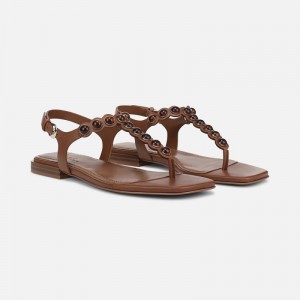Sandalias Planas Naturalizer Para Mujer 27 EDIT Nara Sandal Marrones QD16-0056N3