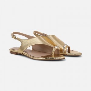 Sandalias Planas Naturalizer Para Mujer 27 EDIT Via Sandal Doradas Oscuro PY18-2808W2