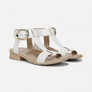 Sandalias Planas Naturalizer Para Mujer Brandy Sandal Blancas GP68-4008M5