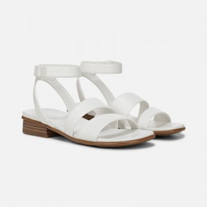 Sandalias Planas Naturalizer Para Mujer Effie Sandal Blancas KA84-9154P8