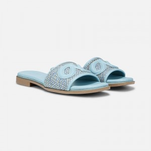 Sandalias Planas Naturalizer Para Mujer Genevieve Slide Sandal Azules WJ41-9341E7