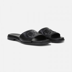 Sandalias Planas Naturalizer Para Mujer Genevieve Slide Sandal Negras WO72-5292C4