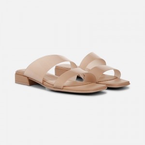 Sandalias Planas Naturalizer Para Mujer Illuminate Slide Sandal Beige LW06-7016C7