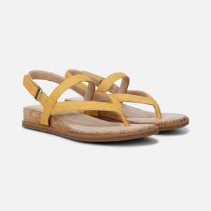 Sandalias Planas Naturalizer Para Mujer SOUL Carolyn Sandal Amarillo FL09-9589B6