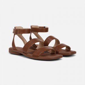 Sandalias Planas Naturalizer Para Mujer SOUL Fiesta Strappy Sandal Marrones CV42-7892L1